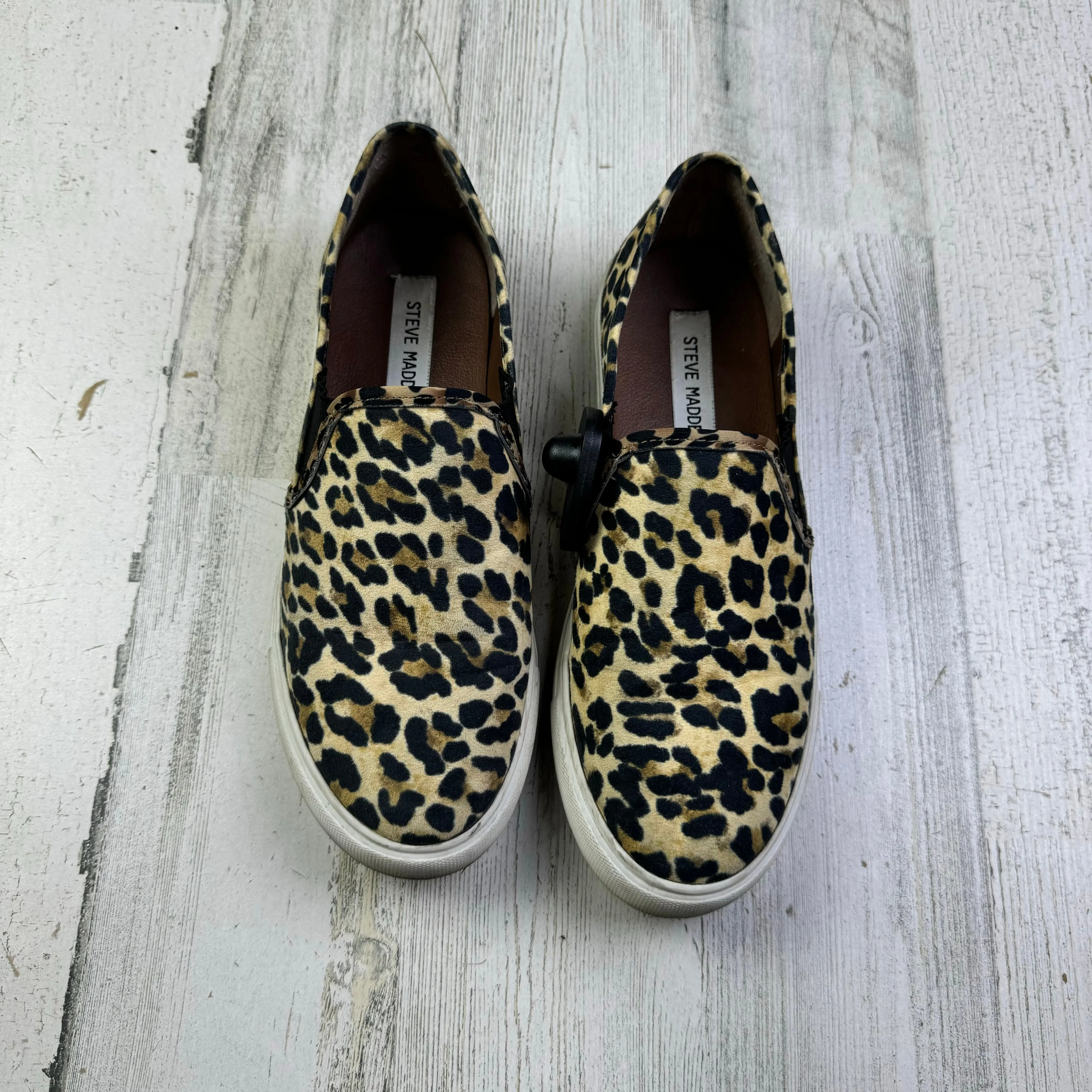 Animal Print Shoes Flats Steve Madden, Size 8