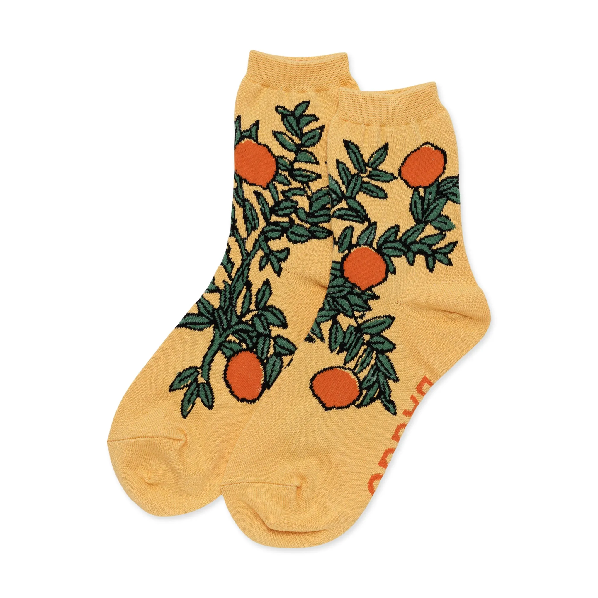 Baggu Crew Socks - Orange Tree