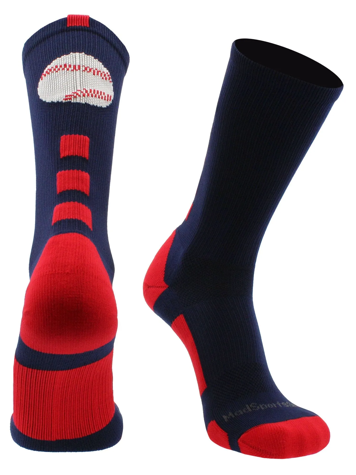 Baseball Logo Athletic Crew Socks (multiple colors)