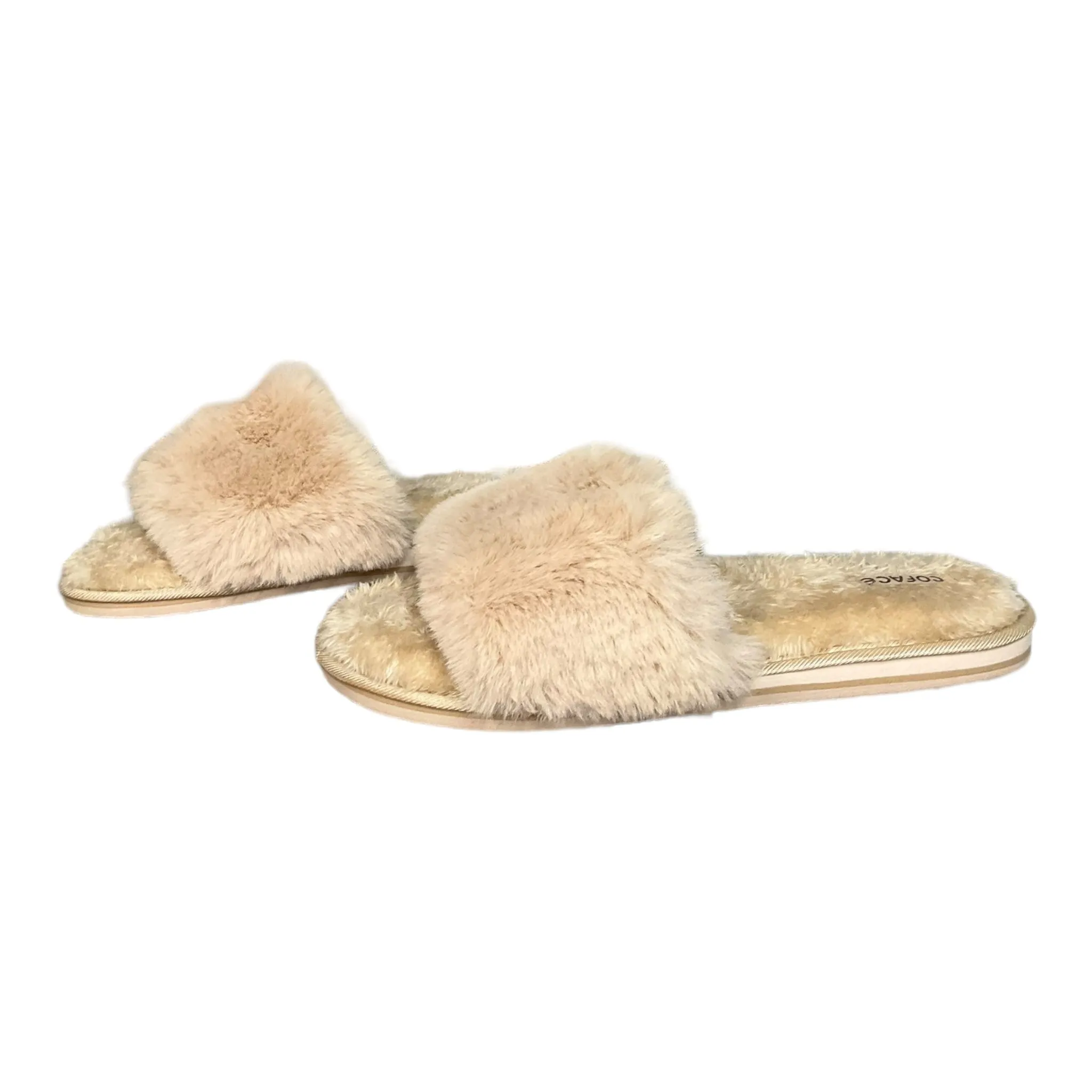 Beige Slippers Clothes Mentor, Size 9