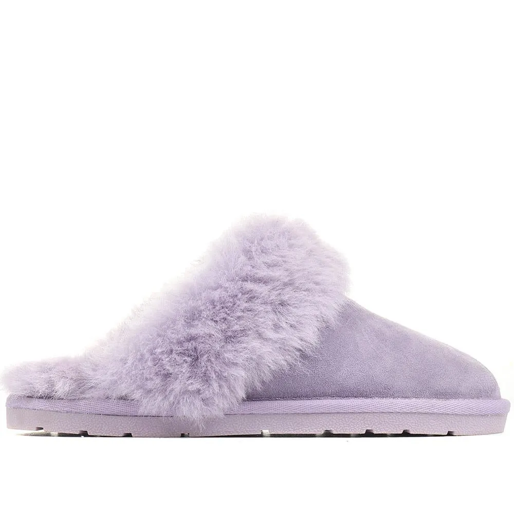 Bella-Rose Sheepskin Mule Slippers - BELLA-ROSE / 319 378