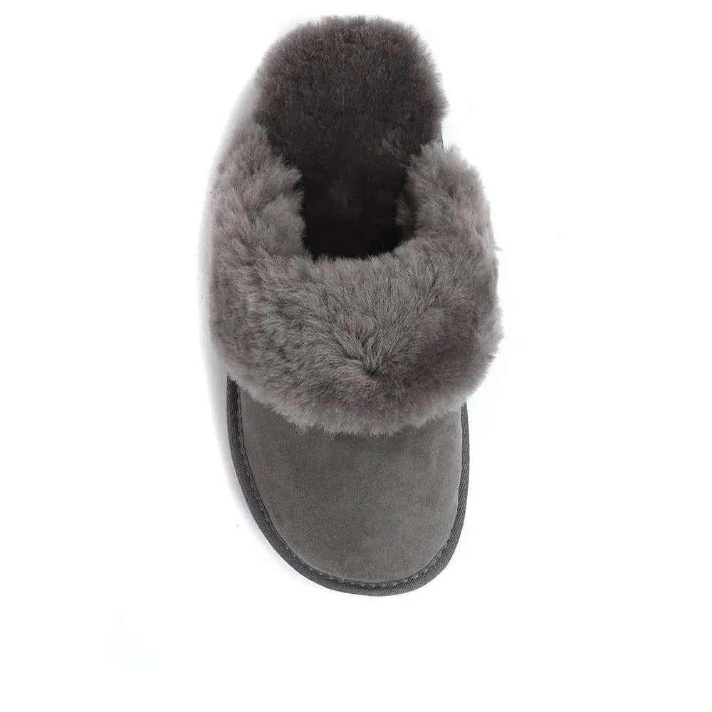 Bella-Rose Sheepskin Mule Slippers - BELLA-ROSE / 319 378