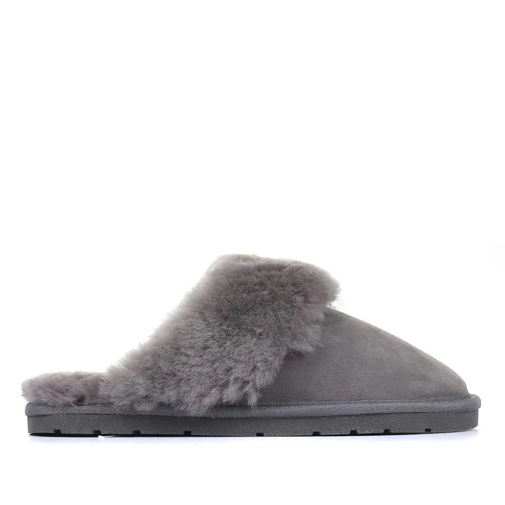 Bella-Rose Sheepskin Mule Slippers - BELLA-ROSE / 319 378