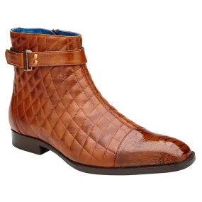 Belvedere Libero Almond Ostrich Leg & Quilted Leather Boots