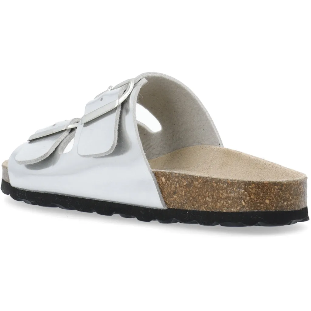 Biaolivia Silver Metallic Sandal