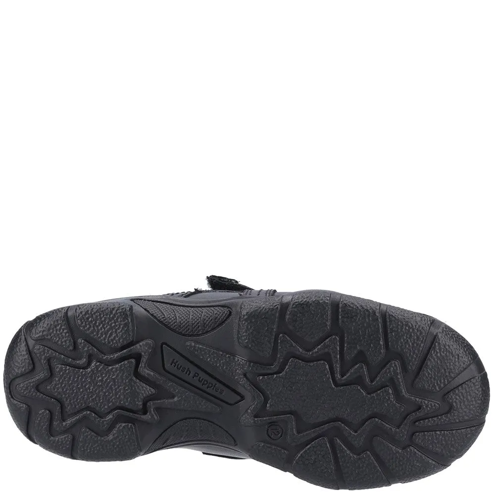 Black Arlo Junior School Shoes