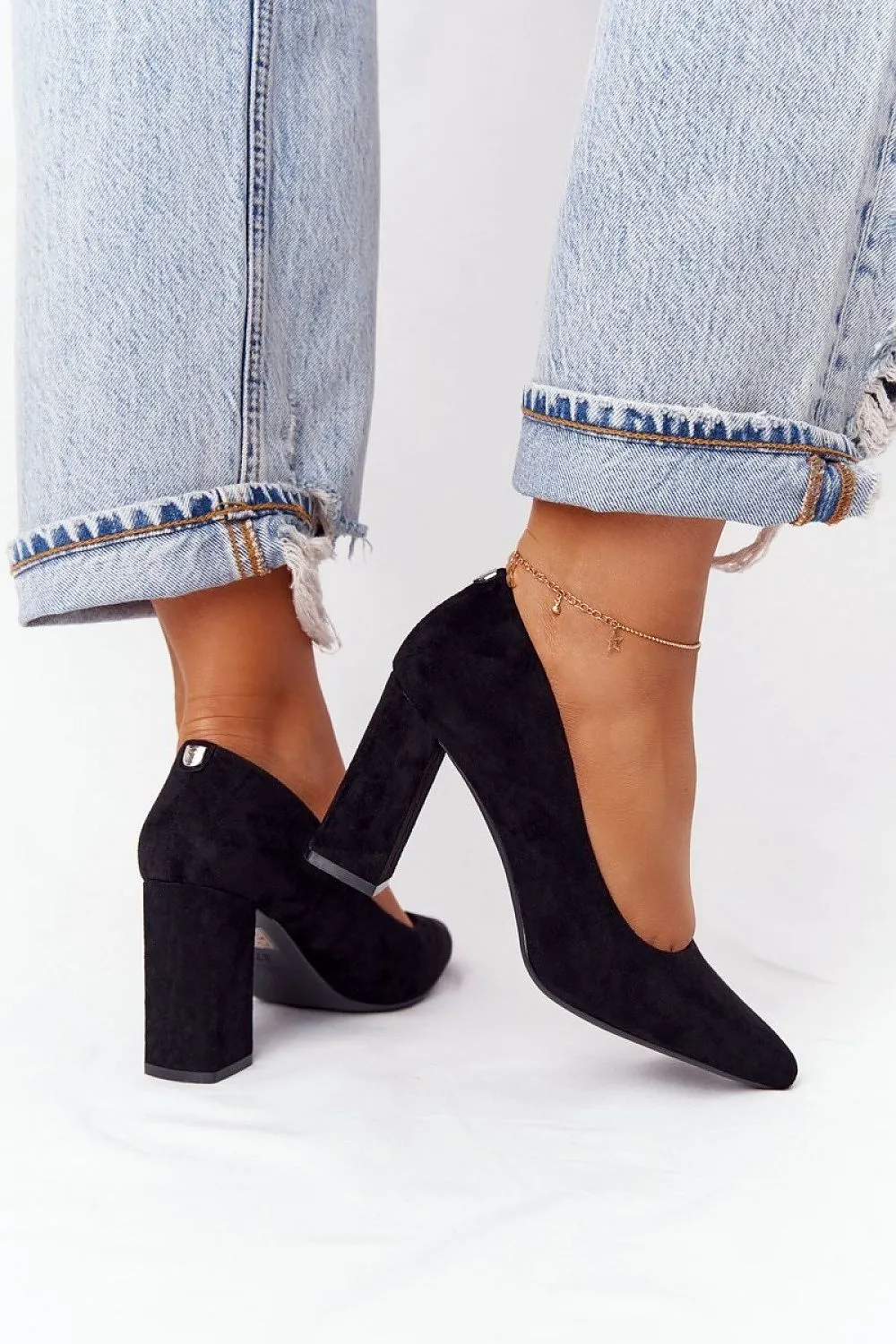 Block heel pumps Step in style