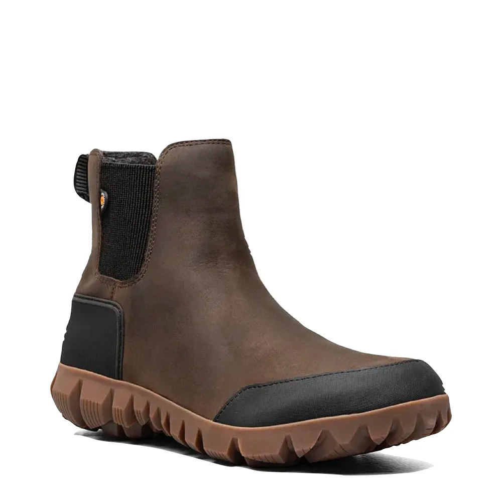 Bogs Men's Arcata Urban Pull On Waterproof Chelsea Boot (Chocolate)