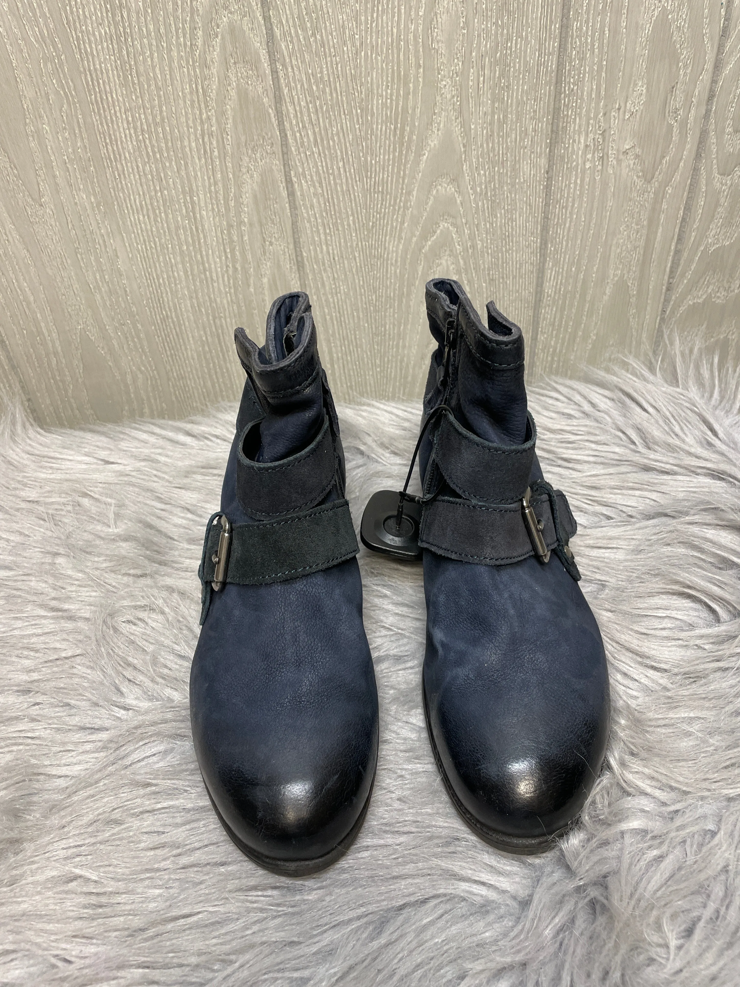 Boots Ankle Flats By Miz Mooz In Navy, Size: 8