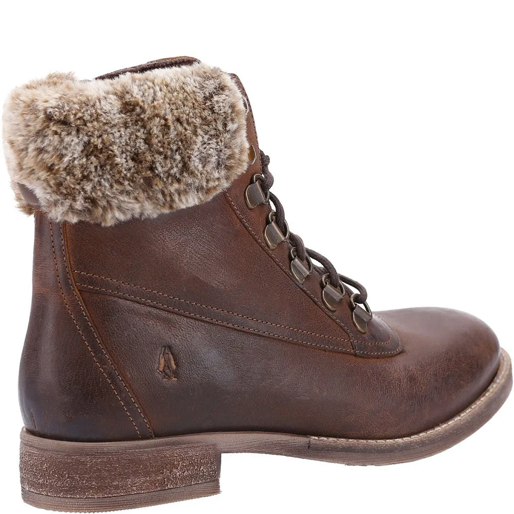 Brown Effie Lace-Up Boots