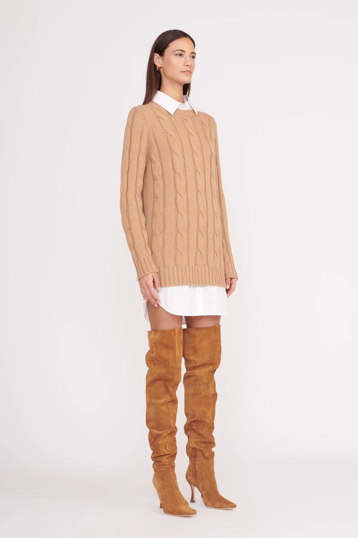 CAMI OVER THE KNEE BOOT | TAN SUEDE