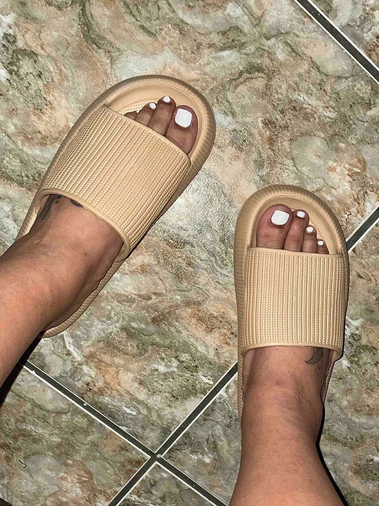 Casual Round Toe Slides