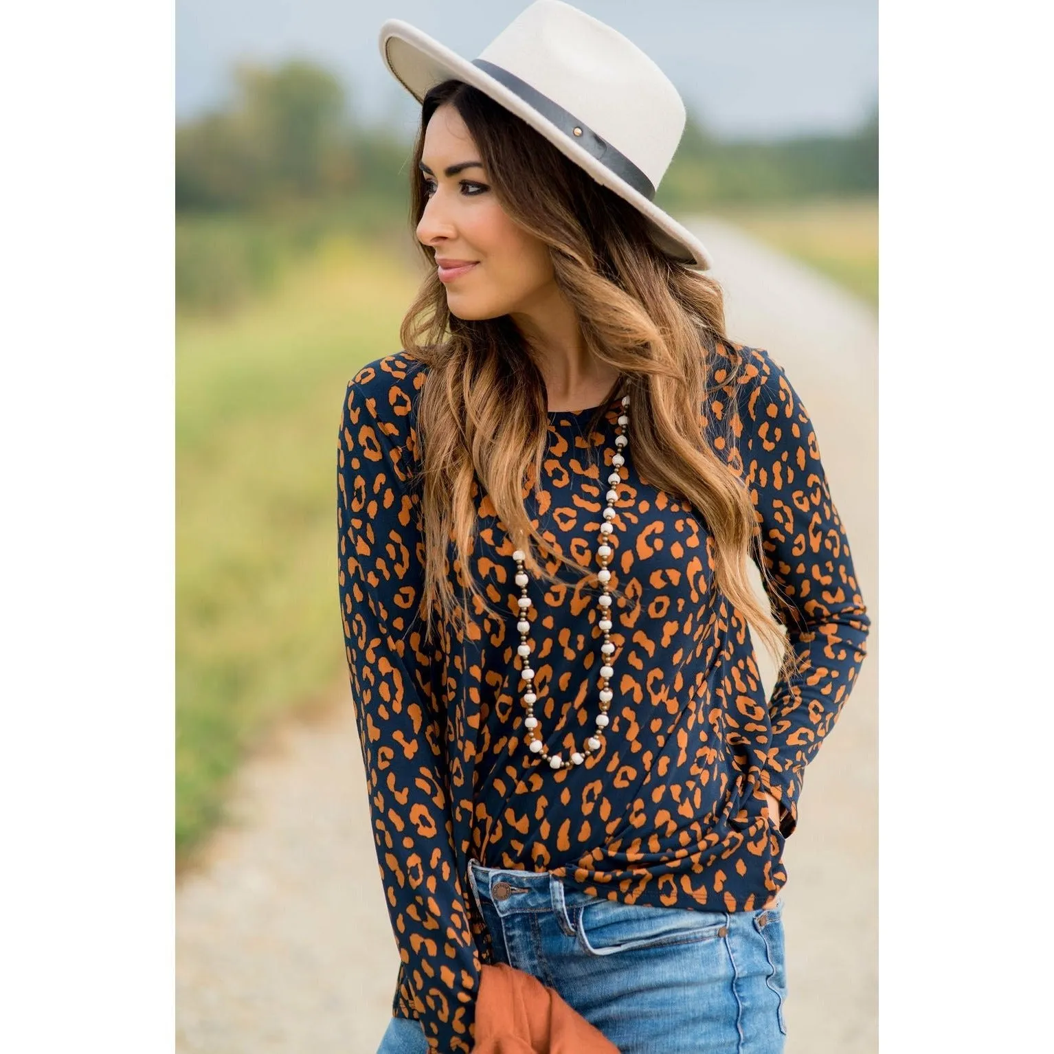 Cheetah Long Sleeve Top