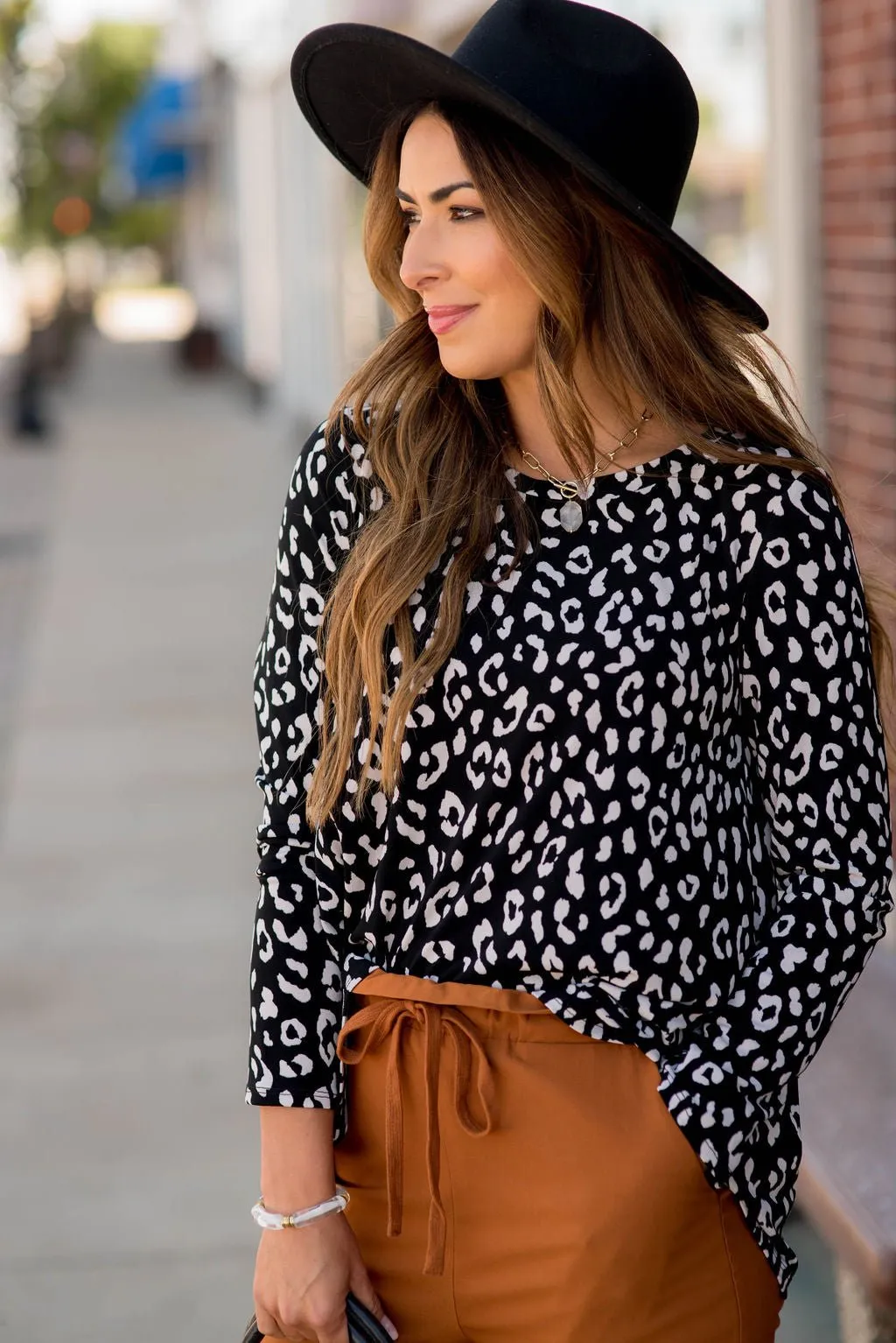 Cheetah Long Sleeve Top