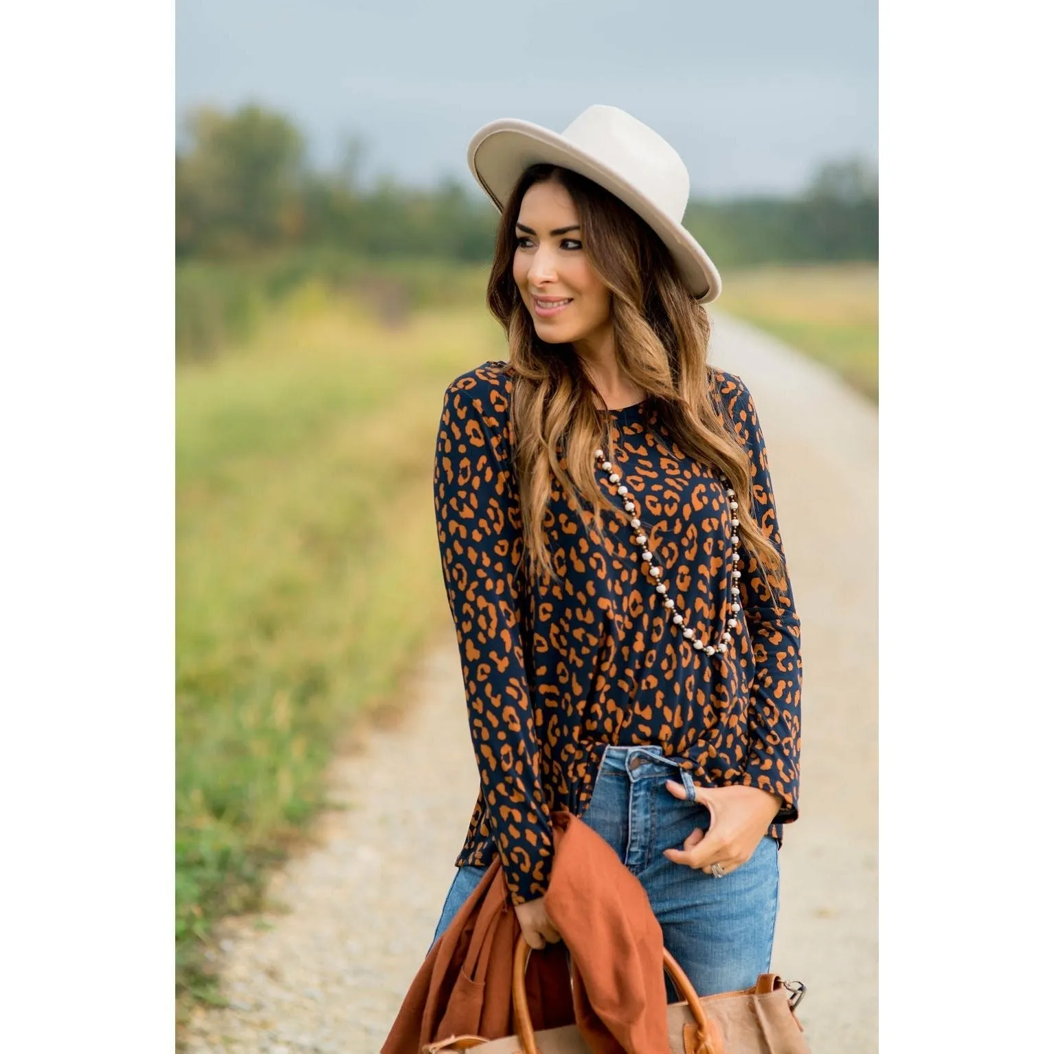 Cheetah Long Sleeve Top