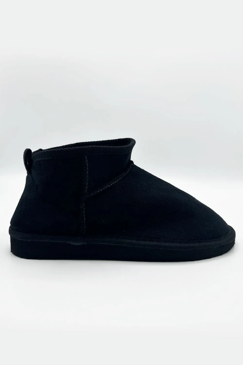 Cinthia Comfy Soft Fabric Ankle Boots in Black