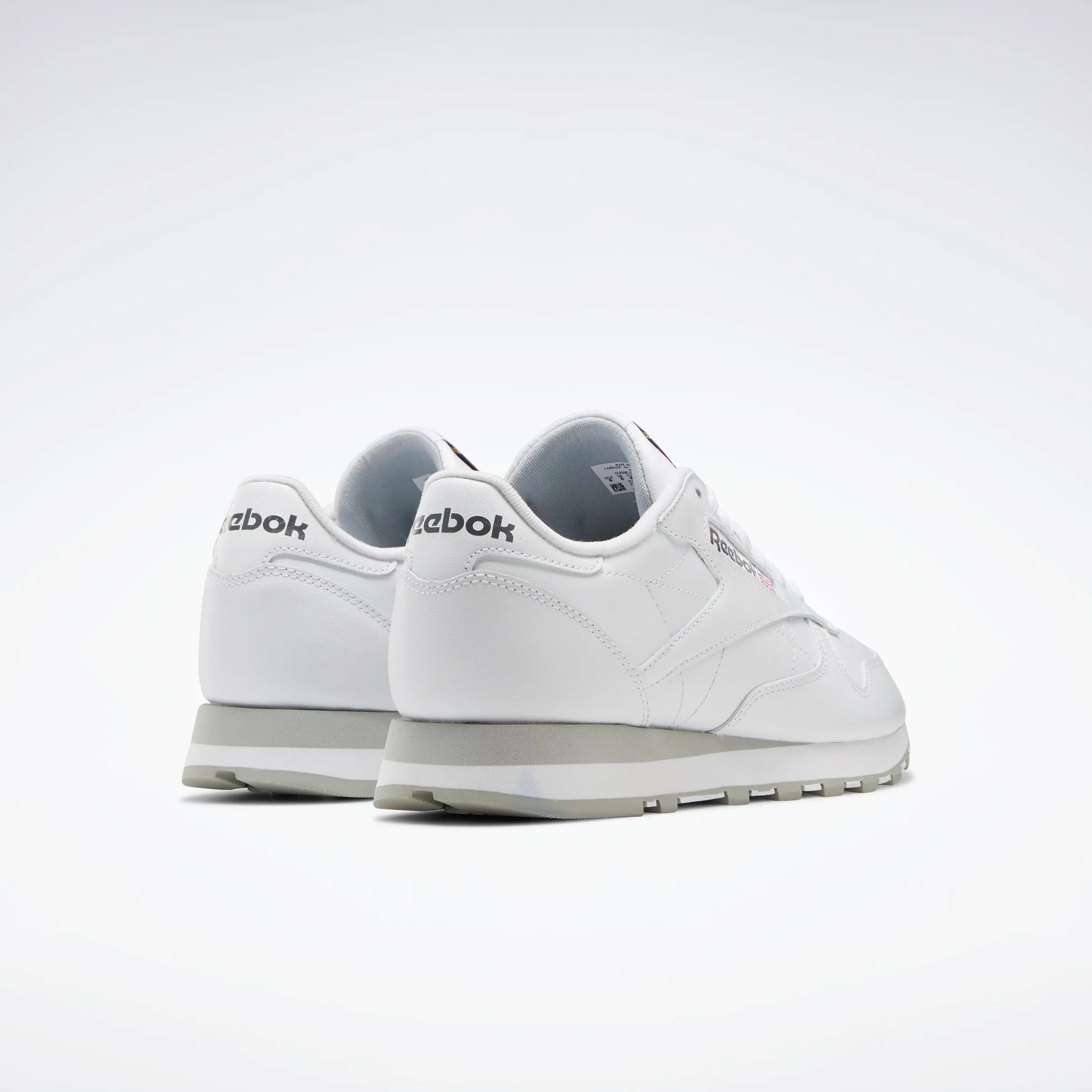 Classic Leather Shoes White/Pure Grey 3/Pure Grey 7