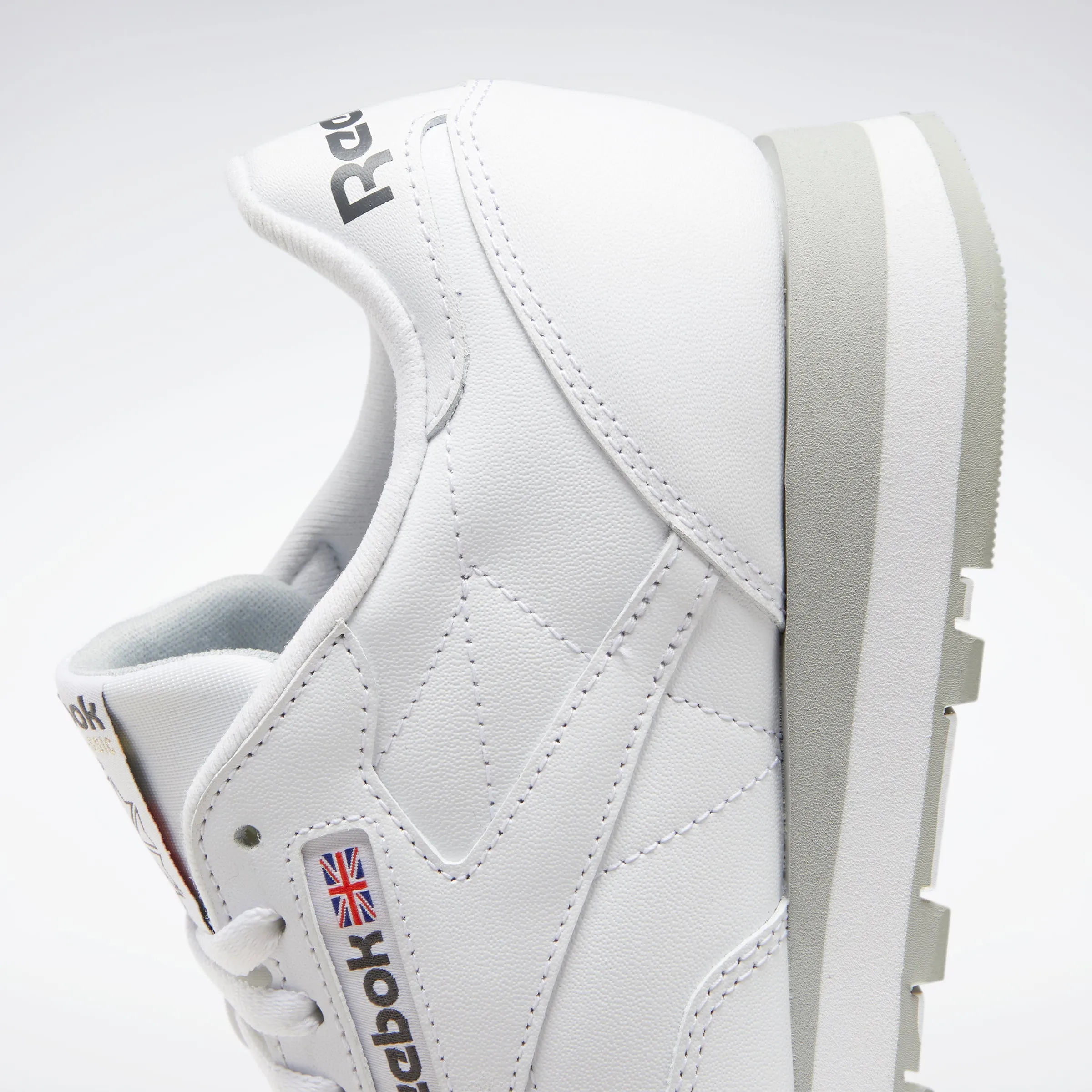 Classic Leather Shoes White/Pure Grey 3/Pure Grey 7