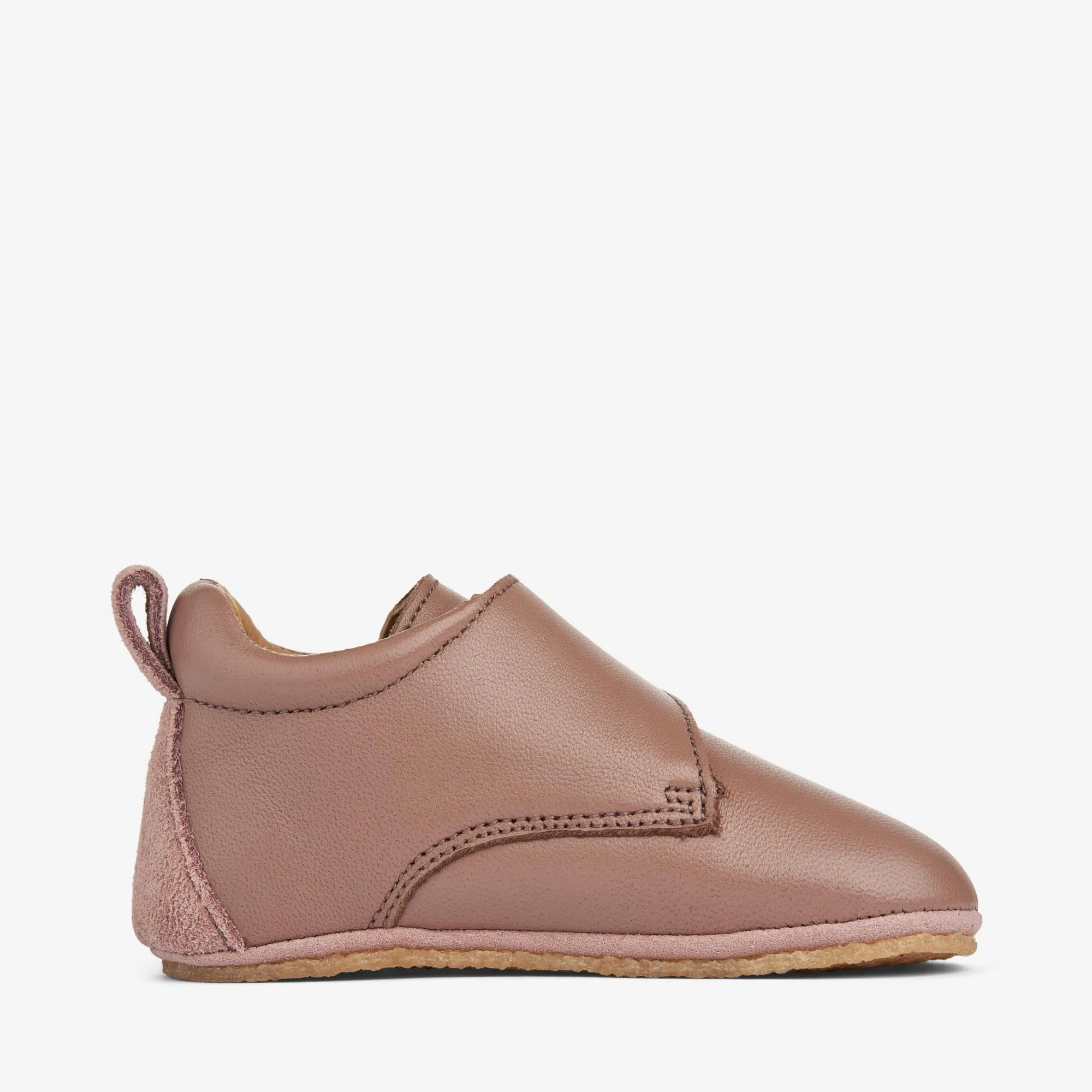 Dakota Leather Indoor Shoe | Baby - dusty rouge