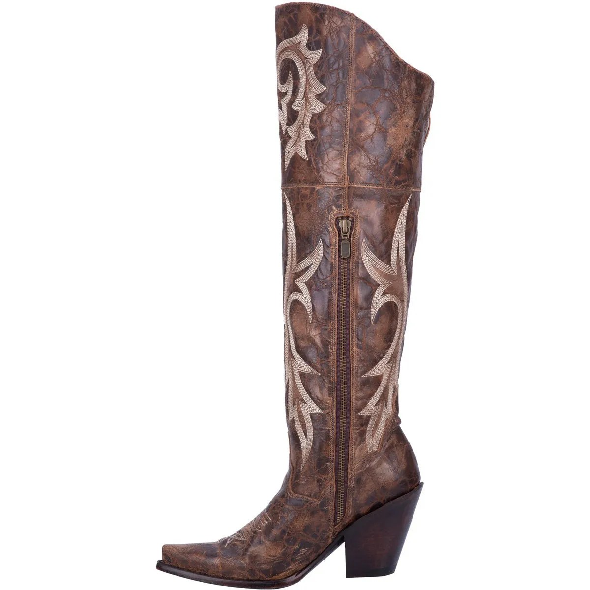 Dan Post Jilted Brown Women's Snip-toe Leather Boots