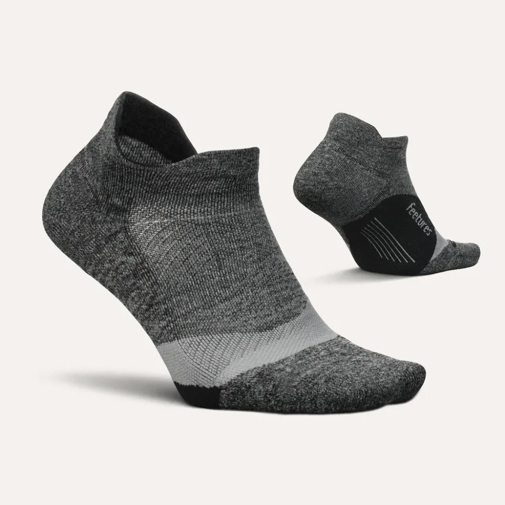 Feetures Elite Light Cushion No Show Tab - Gray