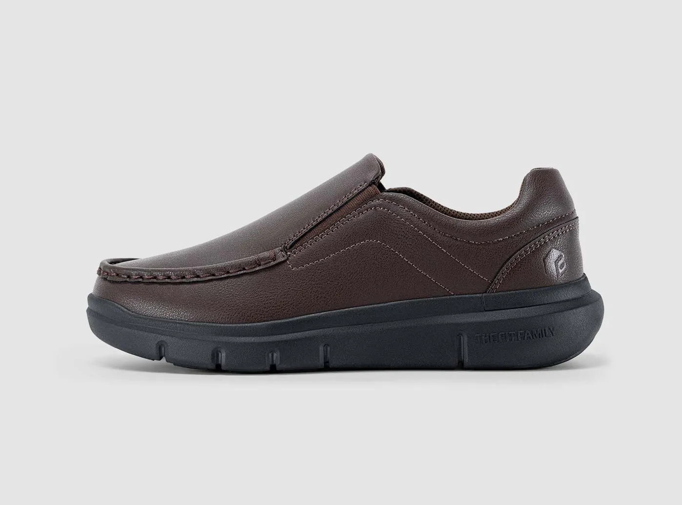 FitVille Men's EasyWalk Slip-On Dress Shoes V1