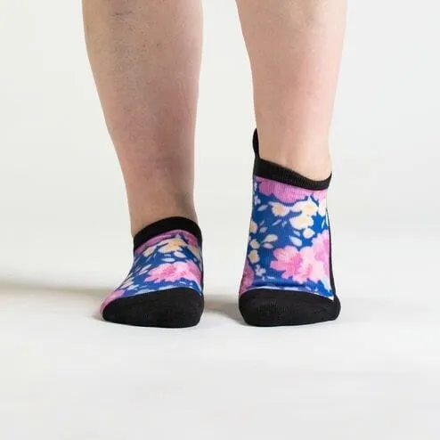 Floral Ankle Diabetic Socks