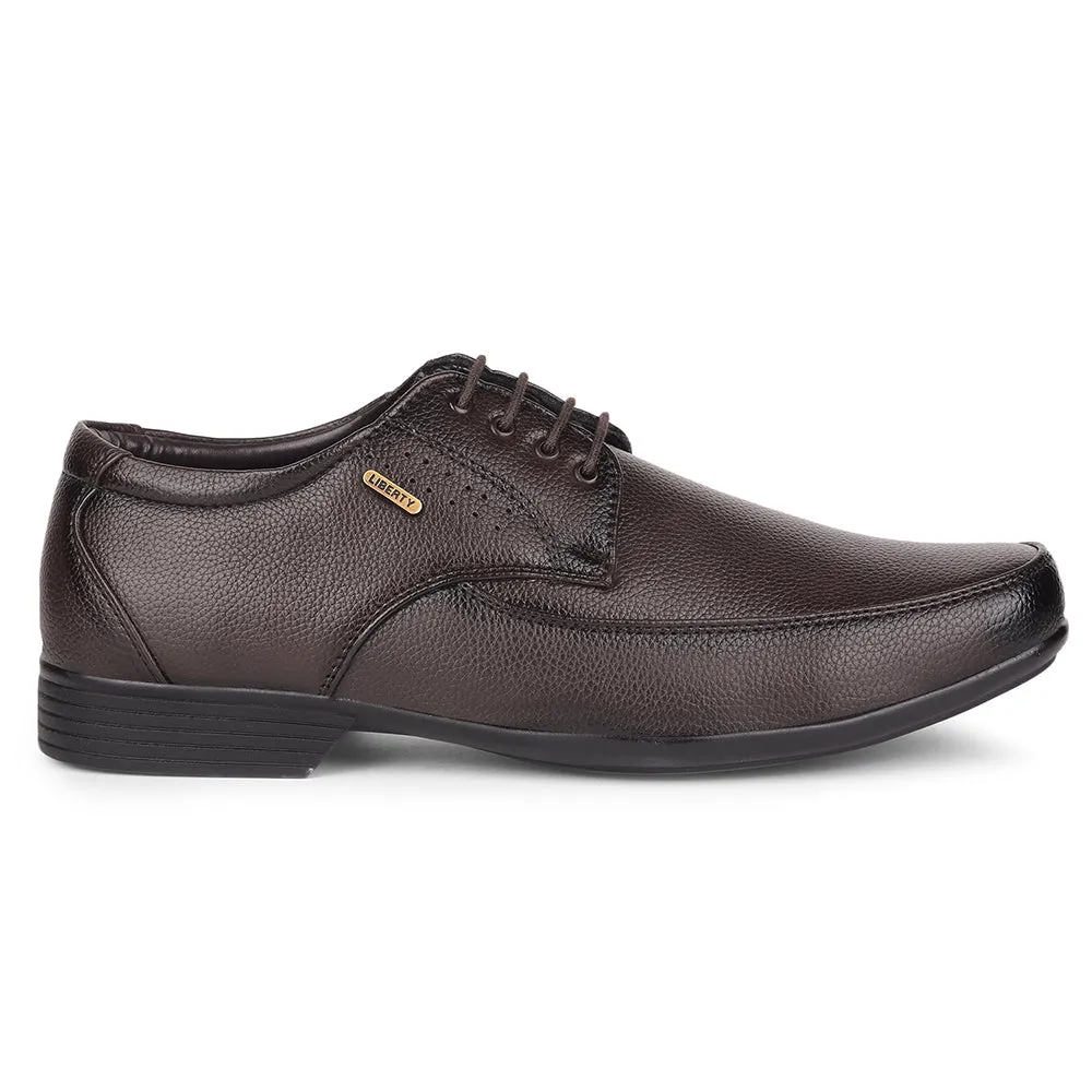 Fortune By Liberty HIL-10 Formal Derby Shoes For Men - Brown