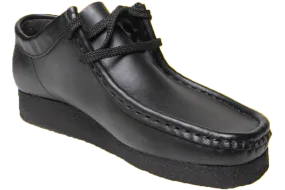 Grasshoppers Lace Up School Shoes - Black