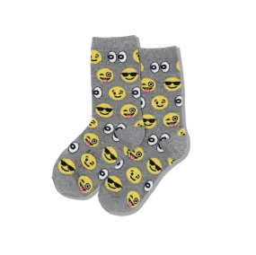 HOTSOX Kid's Emoji Crew Socks