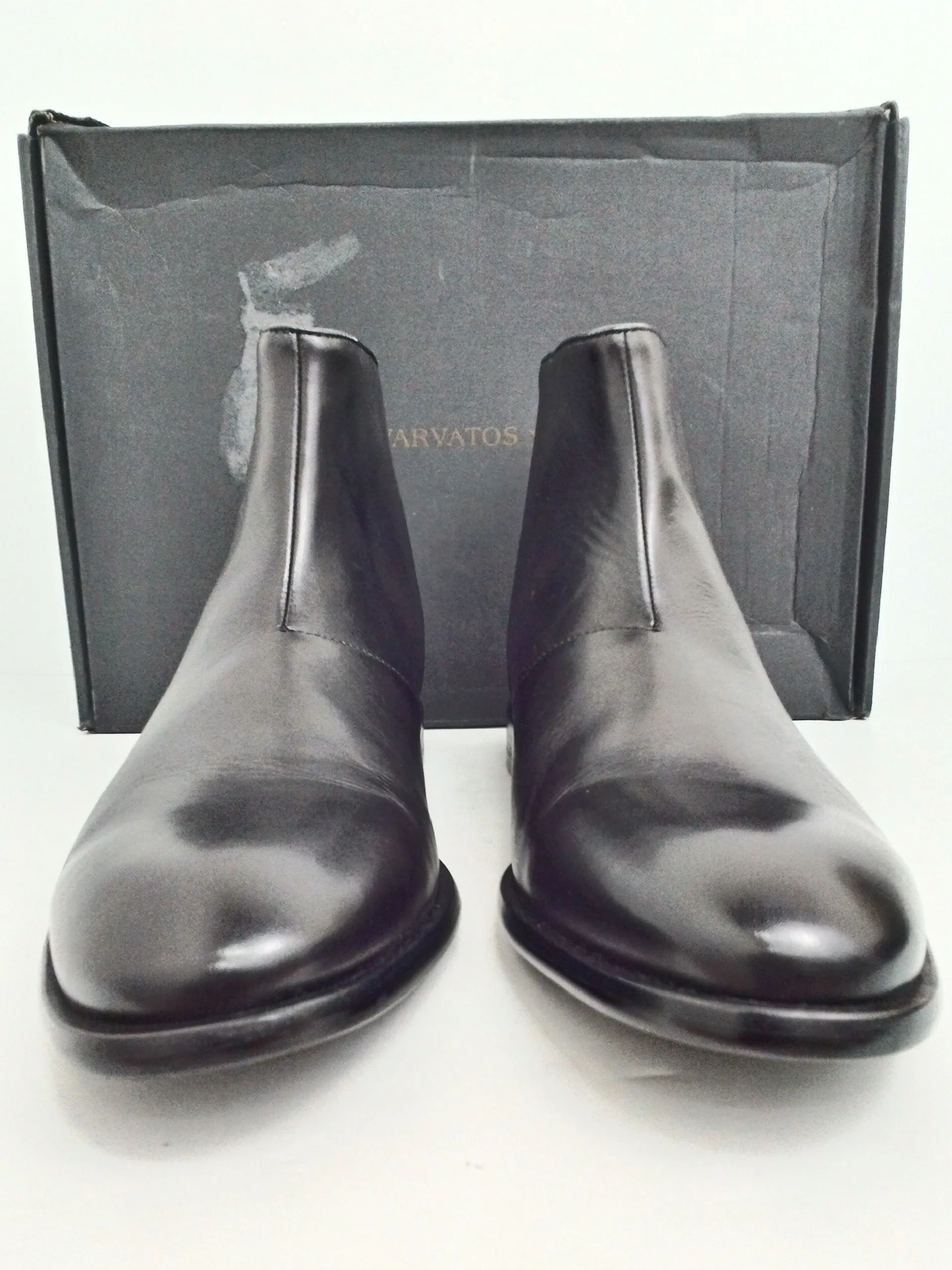 John Varvatos Men's Black Leather Boots Size 10