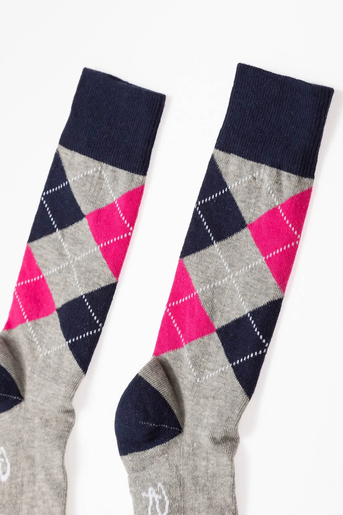 Junior Argyle Knee Socks