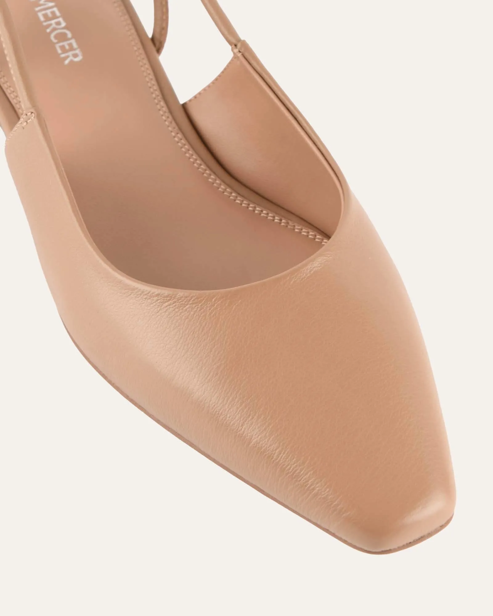 LARISSA DRESS FLATS TAN LEATHER