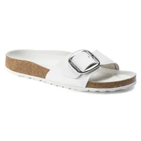 Madrid Big Buckle Narrow - White Leather