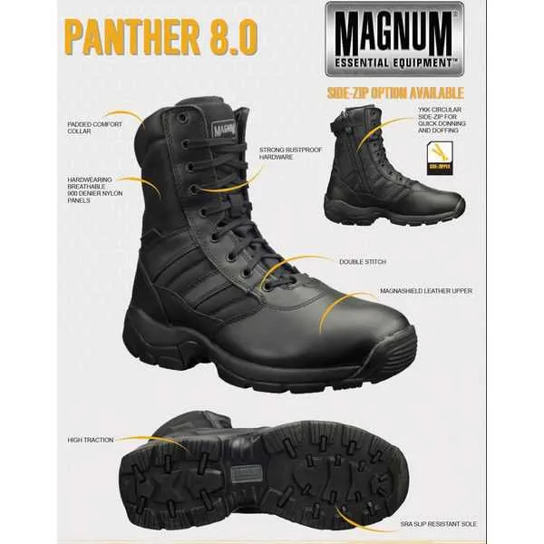 Magnum Panther 8.0 Side Zip Boots