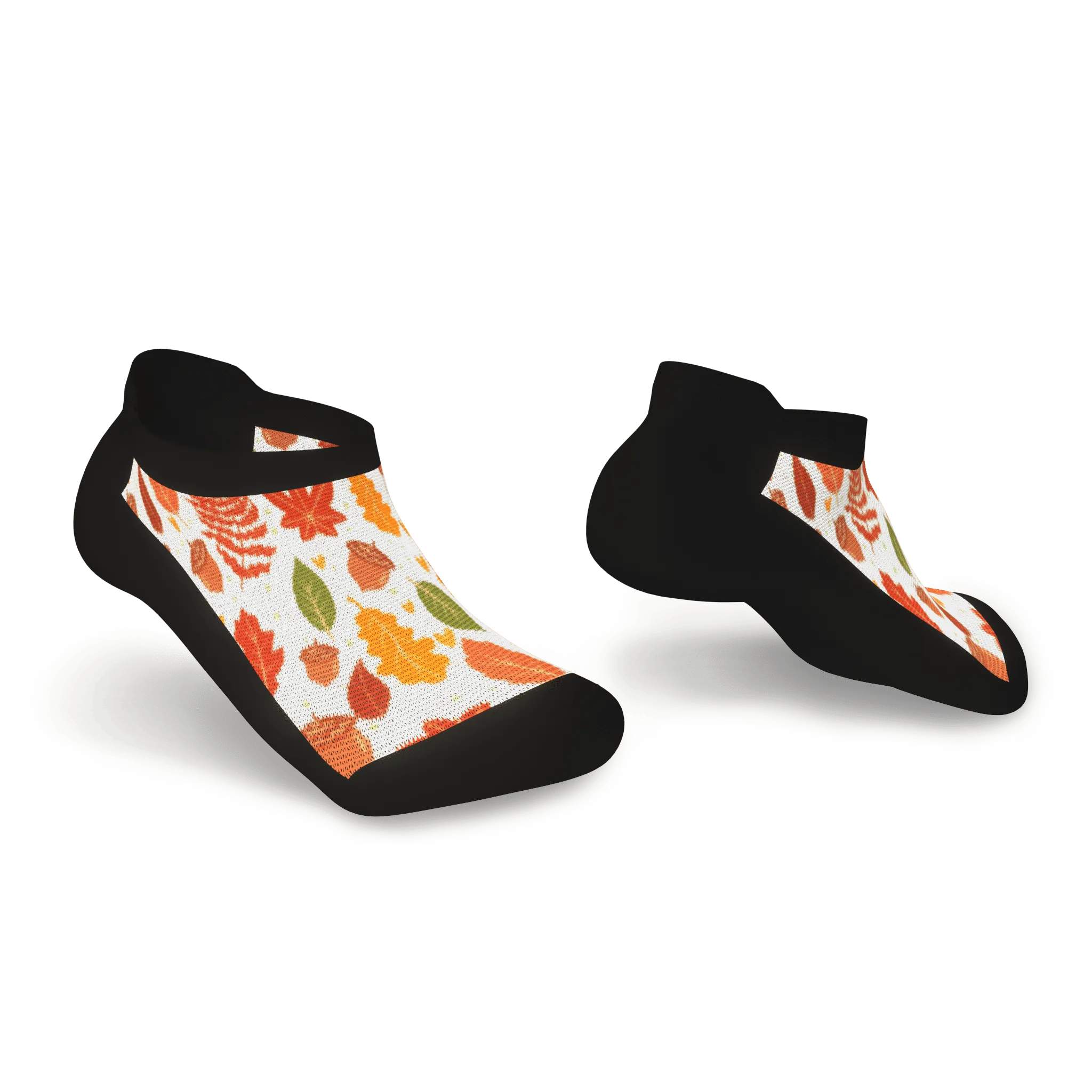 Maple Leaves Diabetic Ankle Socks