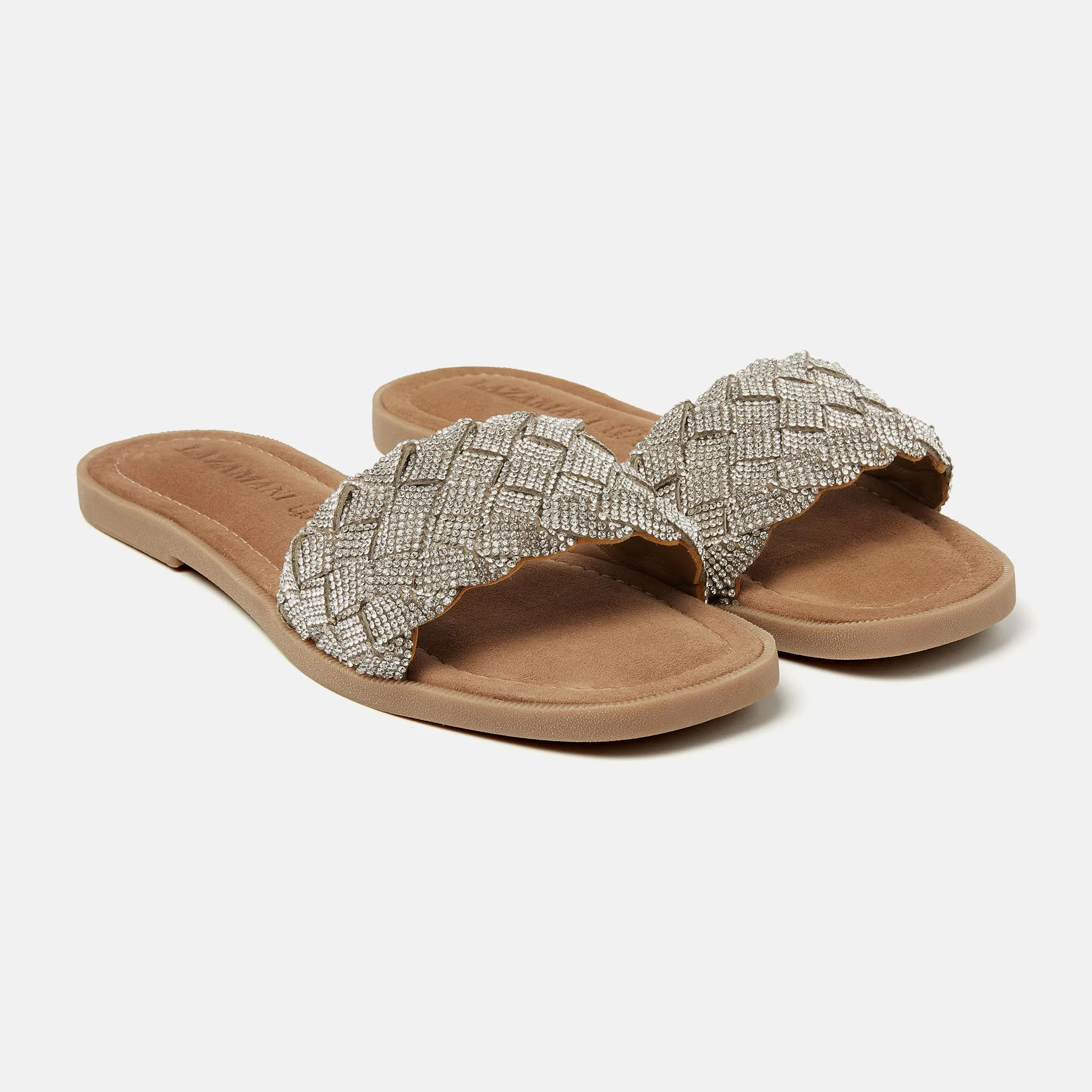 Melany Dames Slippers Silver