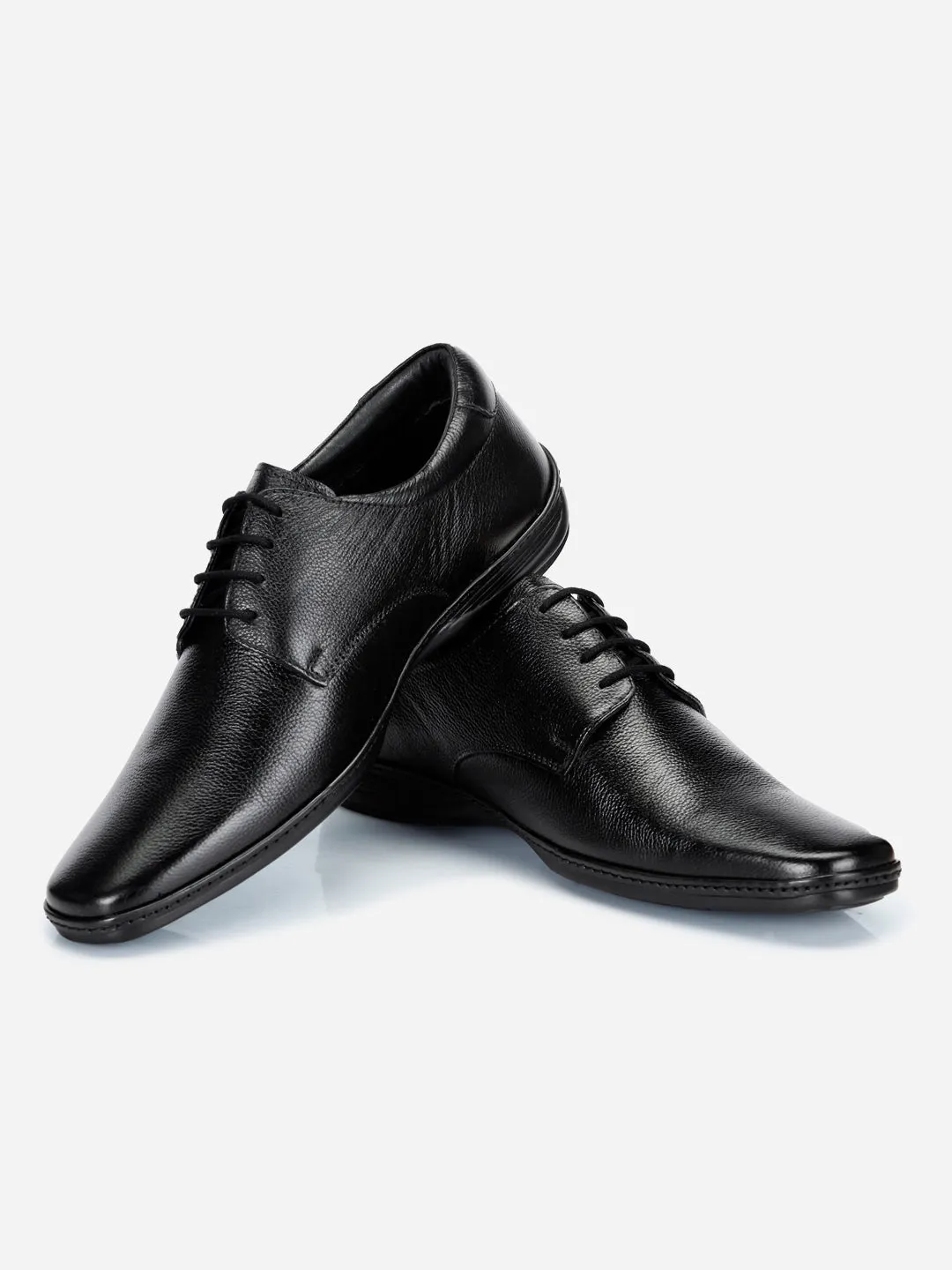 Men's Black Regular Toe Lace Up Formal (ID2165)