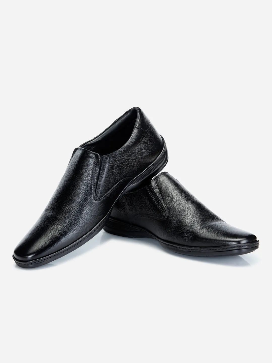 Men's Black Regular Toe Slipon Formal (ID2164)