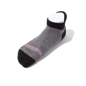 Merino Wool No Show Blister Tab | DARK GRAY