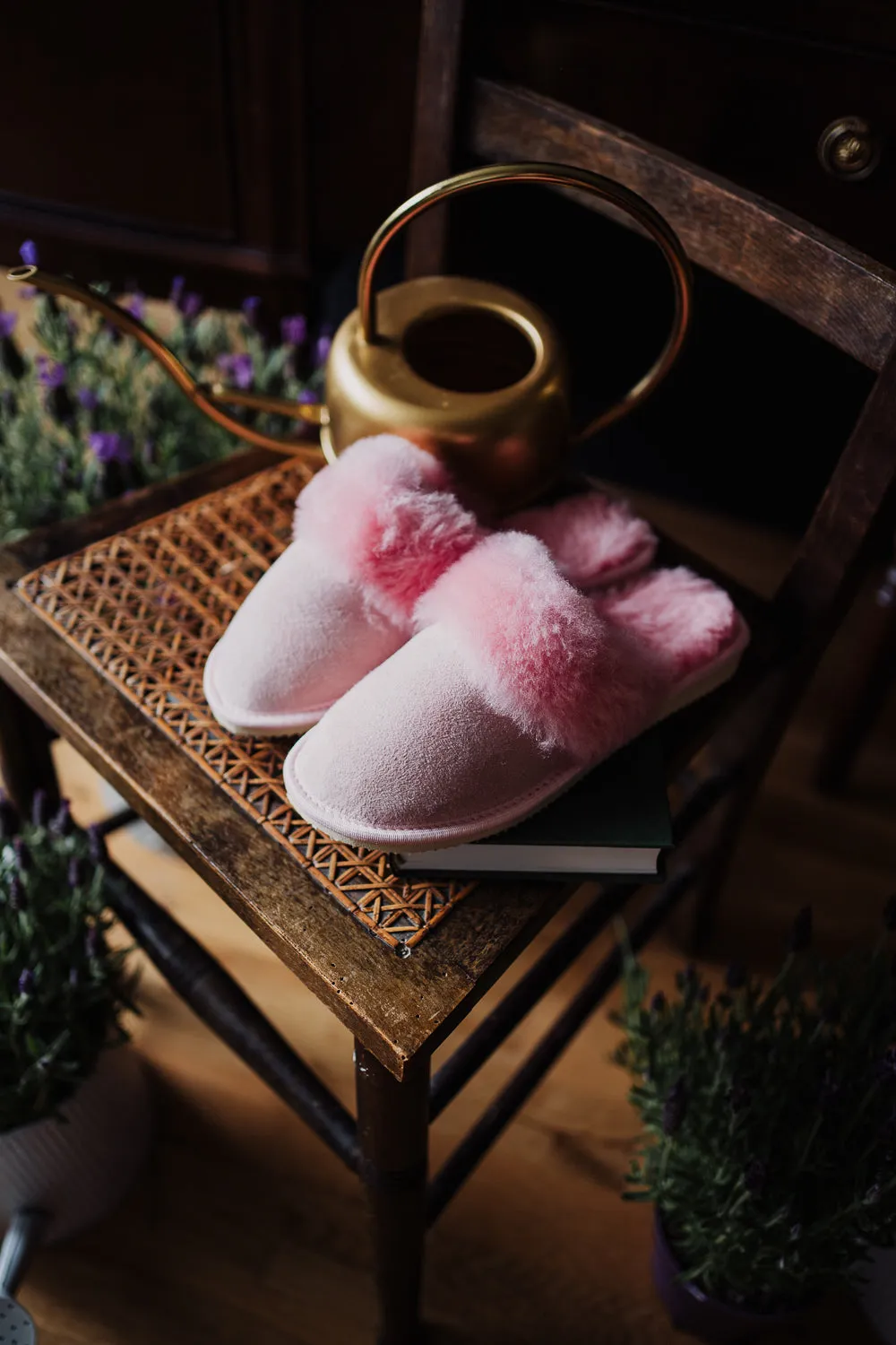 Pink 'CLOUD' Sheepskin Slippers