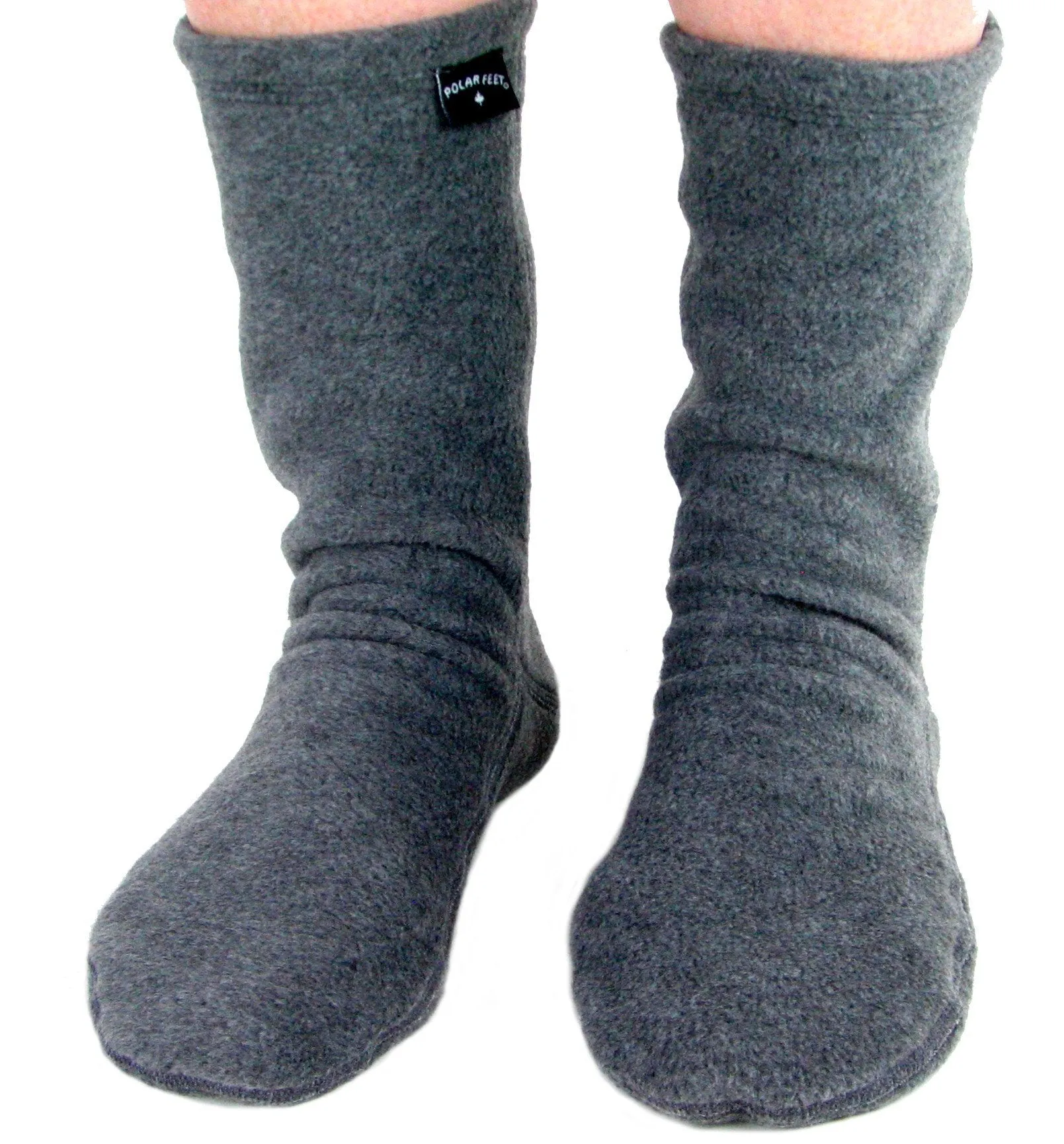 Polar Feet Fleece Socks - Soft Grey