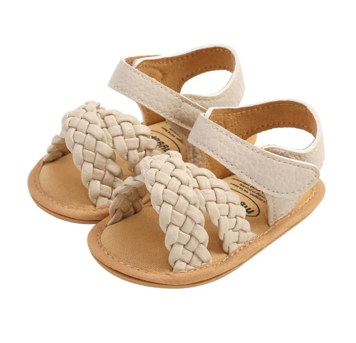 PU Braid Leather Sandals - 3 Colors