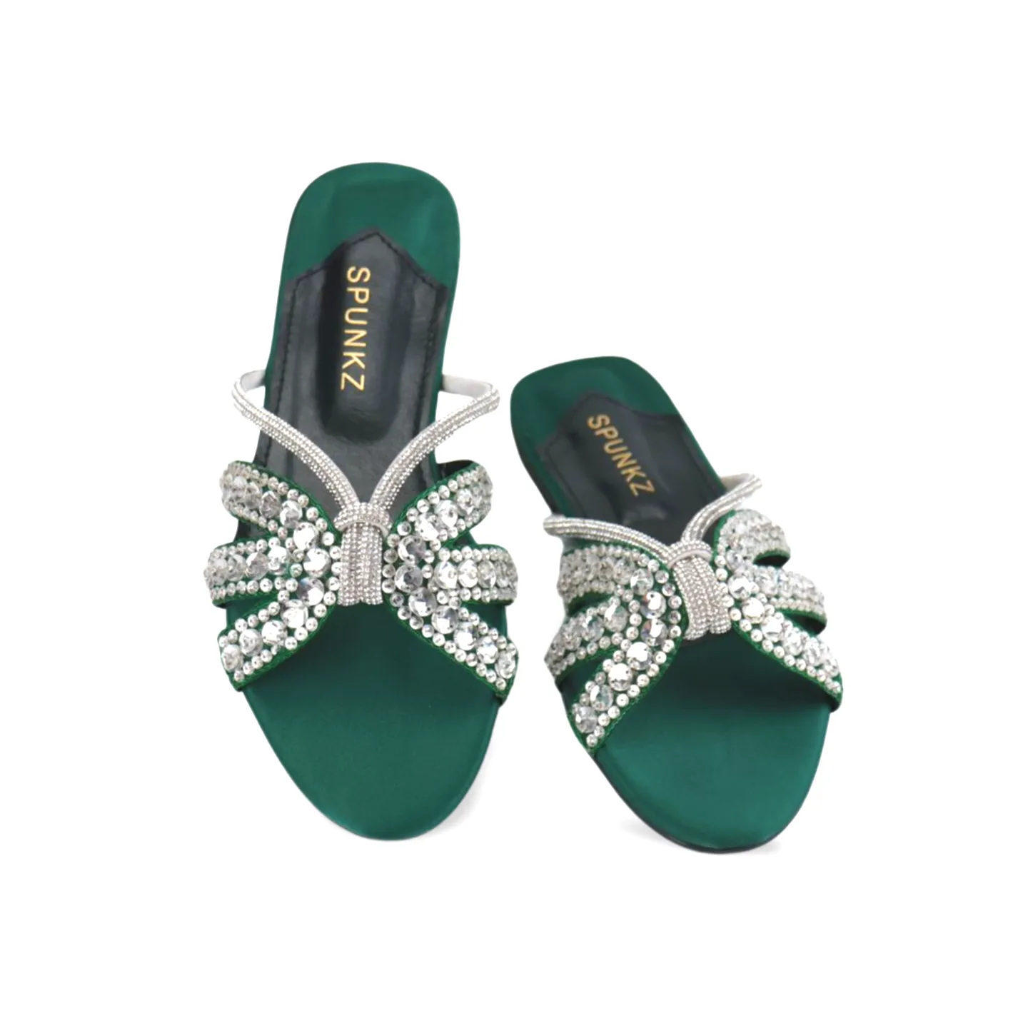 Rhinestone Strap Flat Sandals - Stylish and Comfortable for Any Occasion