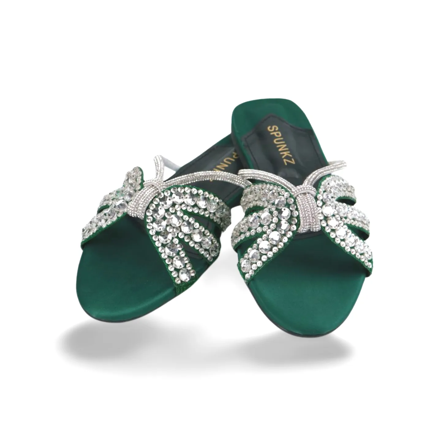 Rhinestone Strap Flat Sandals - Stylish and Comfortable for Any Occasion