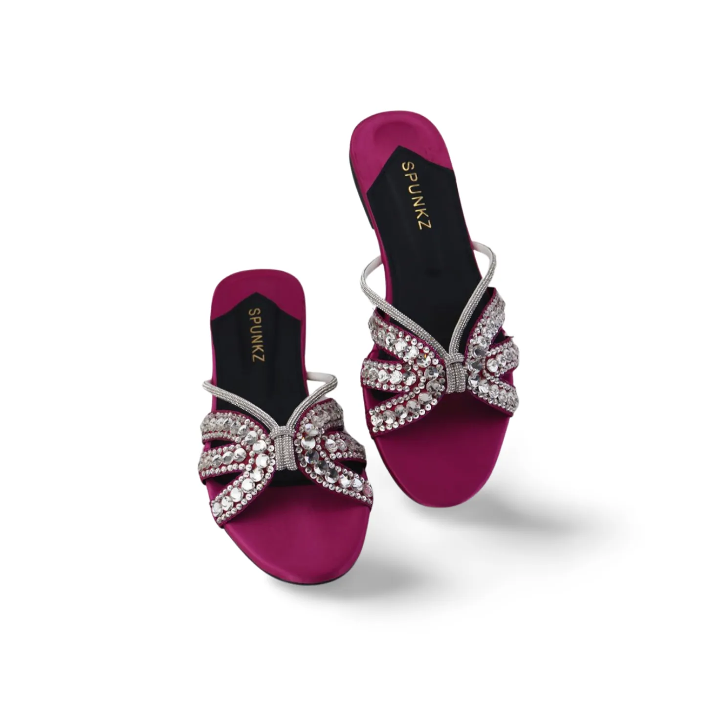 Rhinestone Strap Flat Sandals - Stylish and Comfortable for Any Occasion