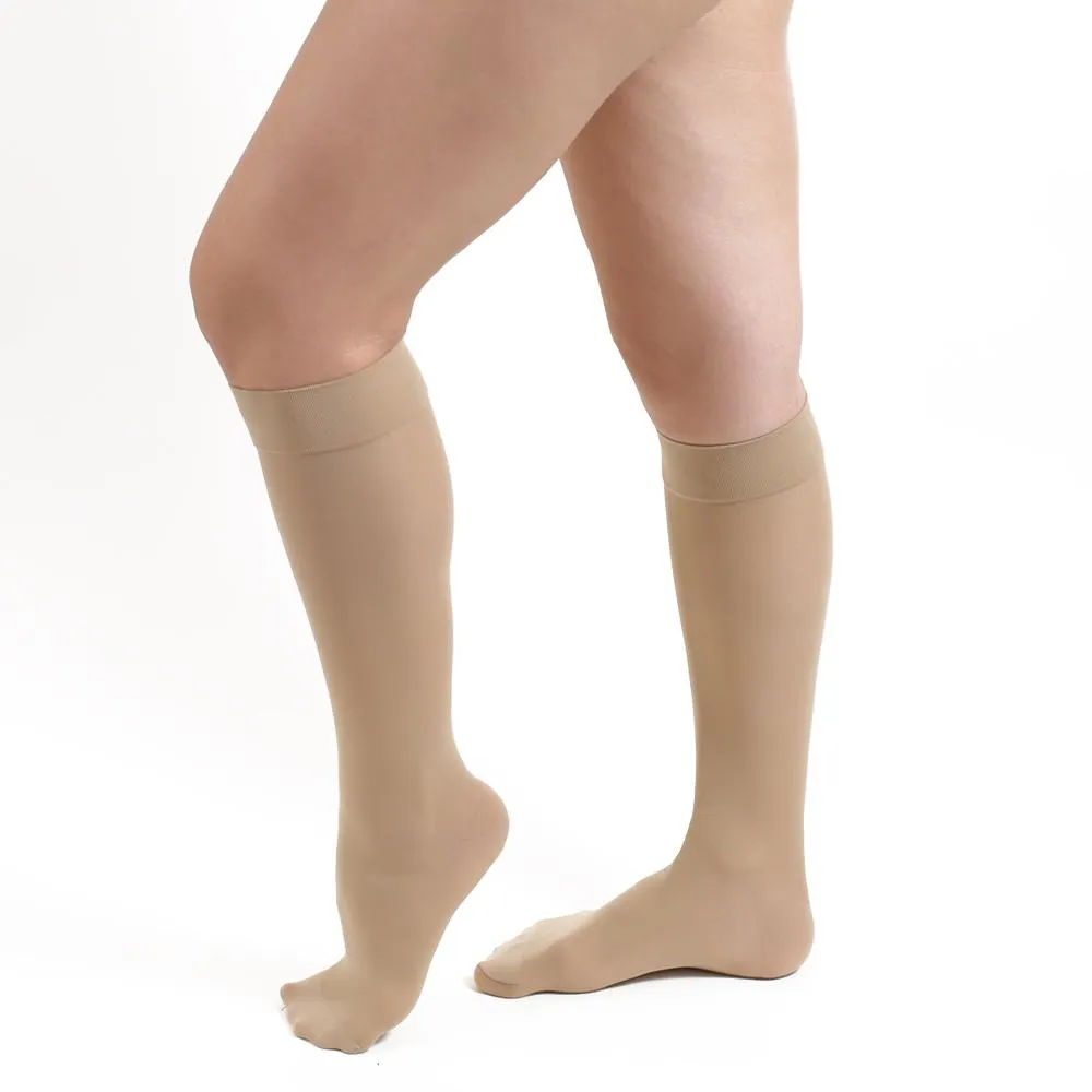 Salvere Simply Sheer, Knee High, Closed Toe, 15-20 mmHg