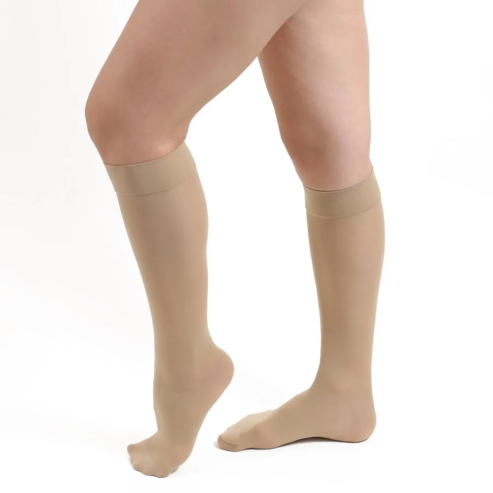 Salvere Simply Sheer, Knee High, Closed Toe, 15-20 mmHg