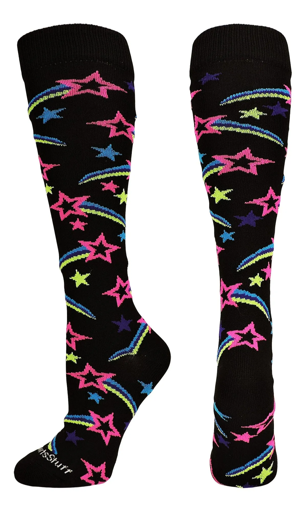 Shooting Star Over the Calf Athletic Socks (multiple colors)