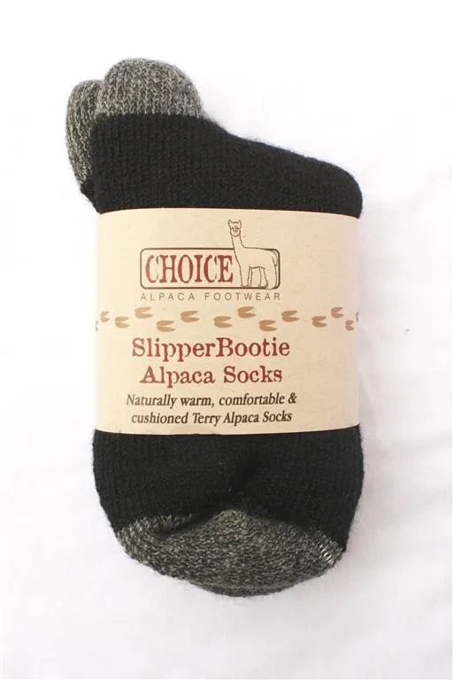 SlipperBootie Alpaca Sock